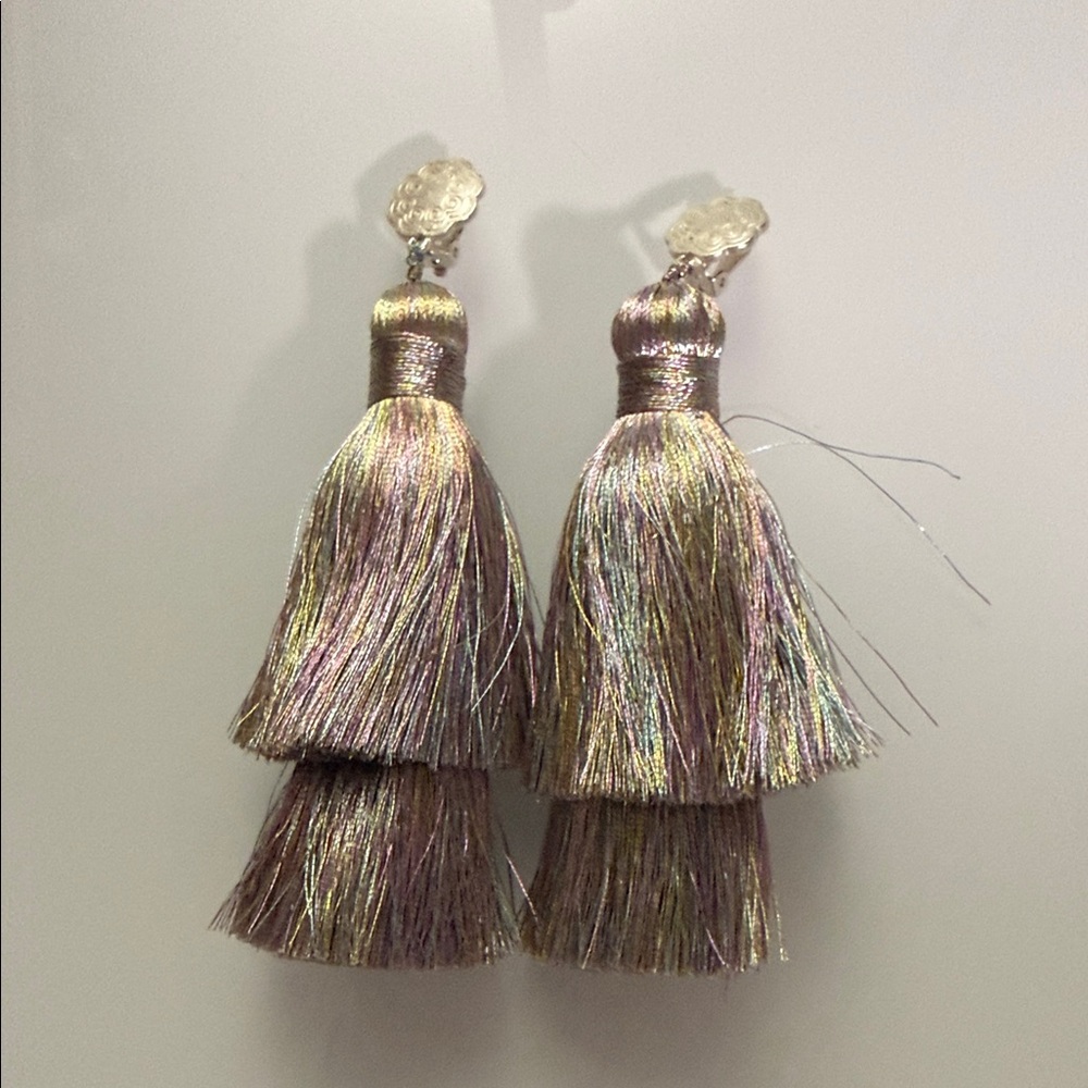 Elegant Multicolor Tassel Earrings
